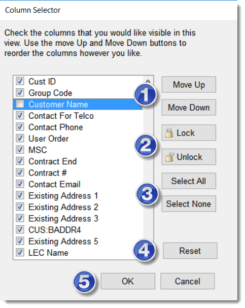 columnselector